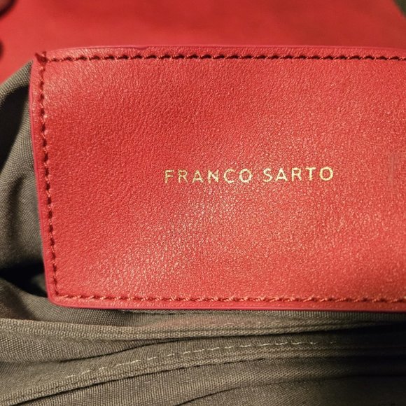 Franco Sarto Muted Red Crossbody Satchel Tote Handbag Shoulder Bag - Picture 4 of 4